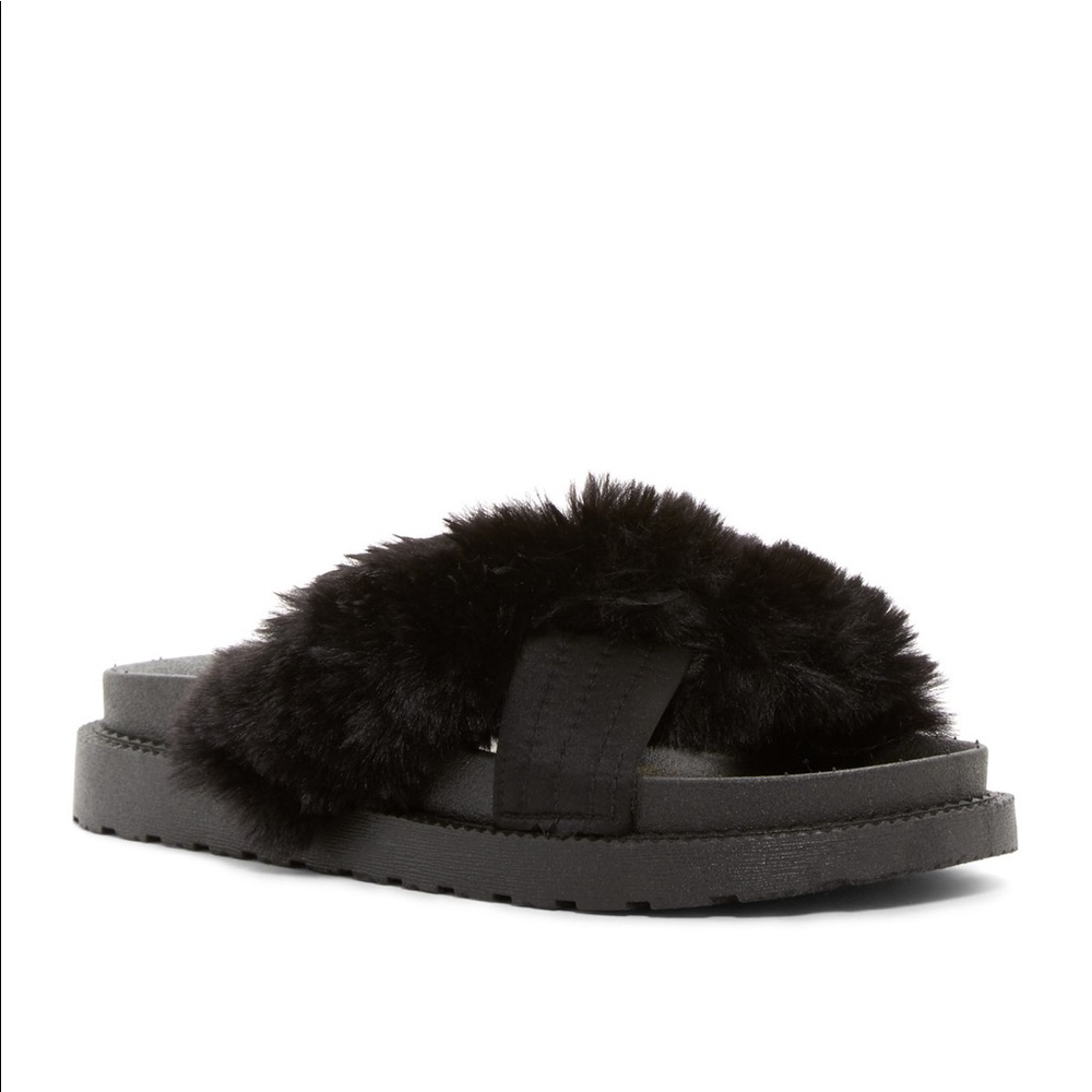 Sam Edelman Bianca Fur Slides